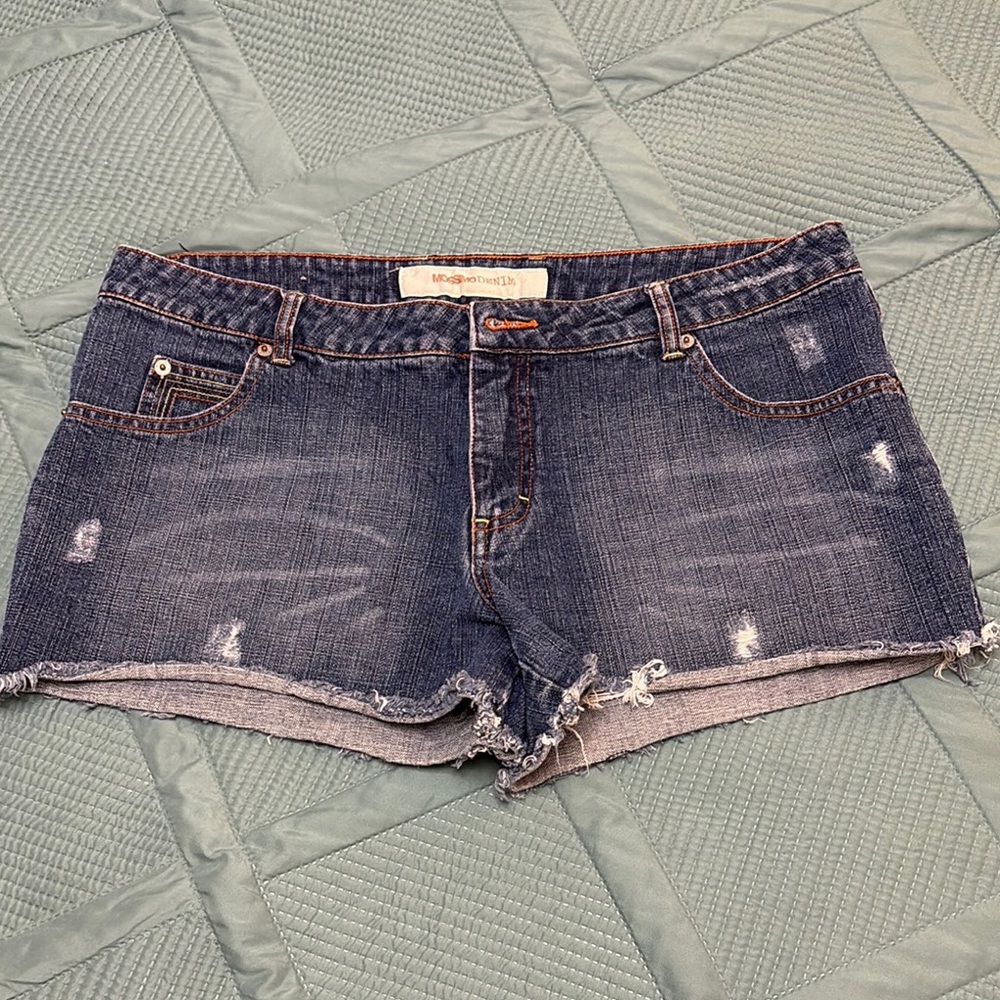Mossimo Denim Outfitters Blue Jean Shorts Distressed Cut-Off